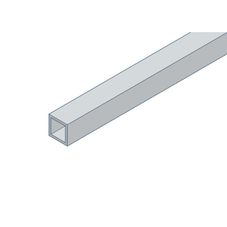 Tube carré en aluminium 40x40x4 mm - 1m