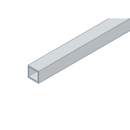 Tube carré en aluminium 40x40x2 mm - 1m