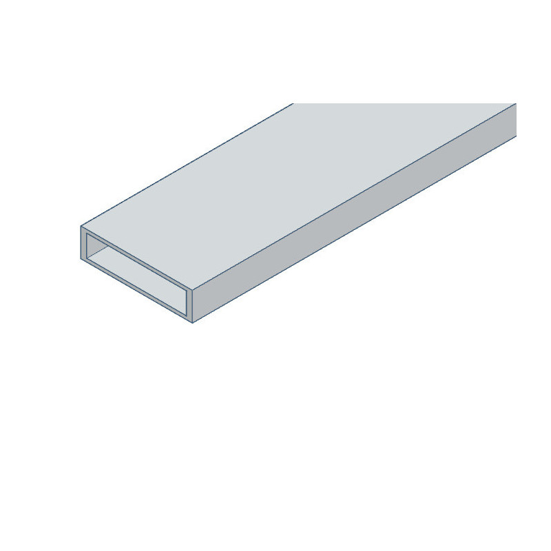 Tube rectangulaire en aluminium 120x30x2 mm - 2.5m