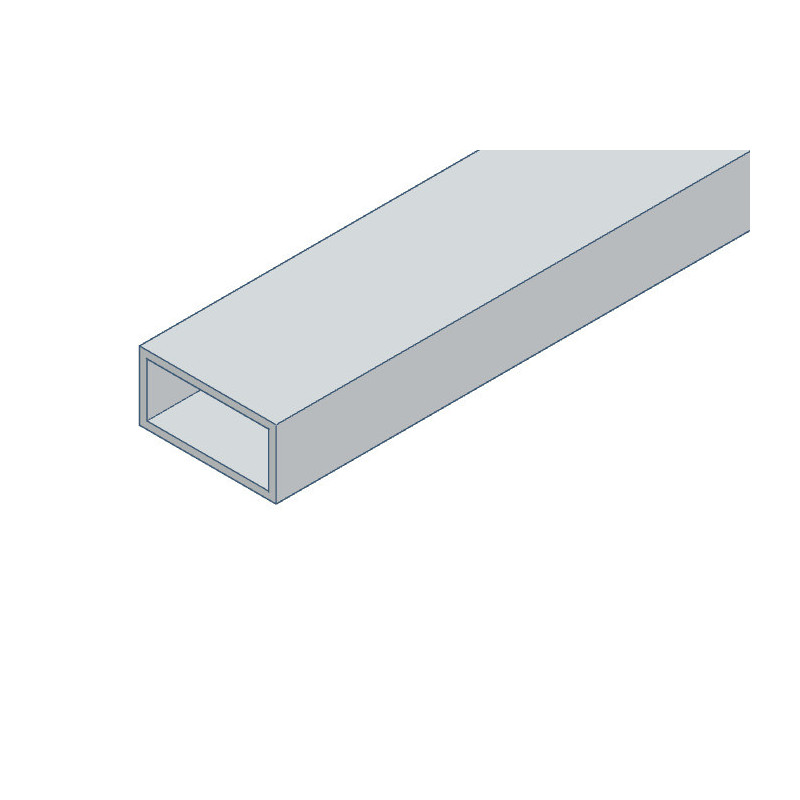 Tube rectangulaire en aluminium 100x50x2 mm - 2.5m