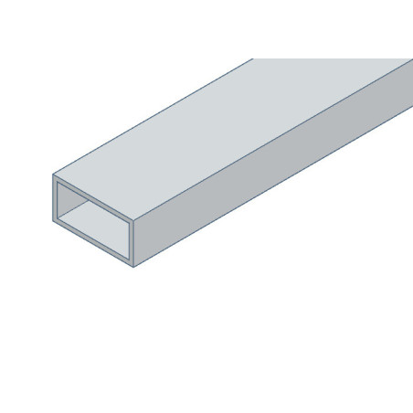 Tube rectangulaire en aluminium 100x50x2 mm - 2.5m