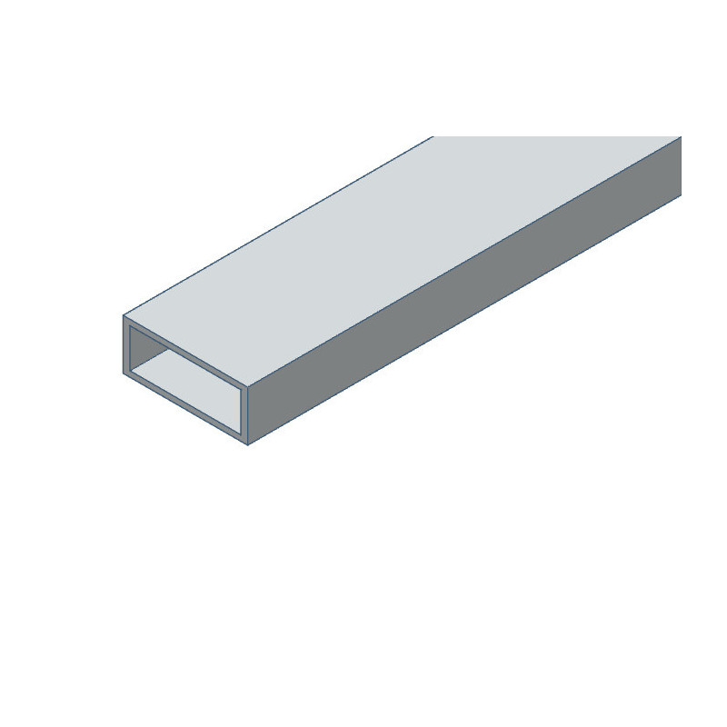 Tube rectangulaire en aluminium 100x40x2 mm - 2.5m