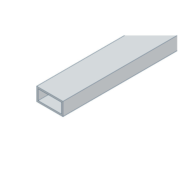 Tube rectangulaire en aluminium 80x40x2 mm - 2.5m