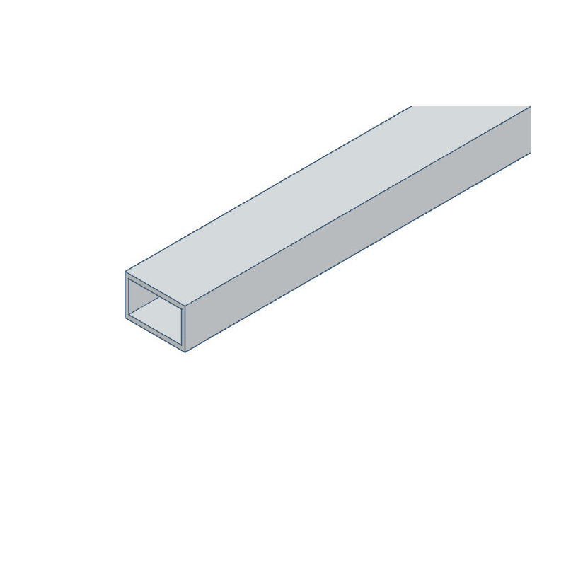 Tube rectangulaire en aluminium 60x40x2 mm - 2.5m