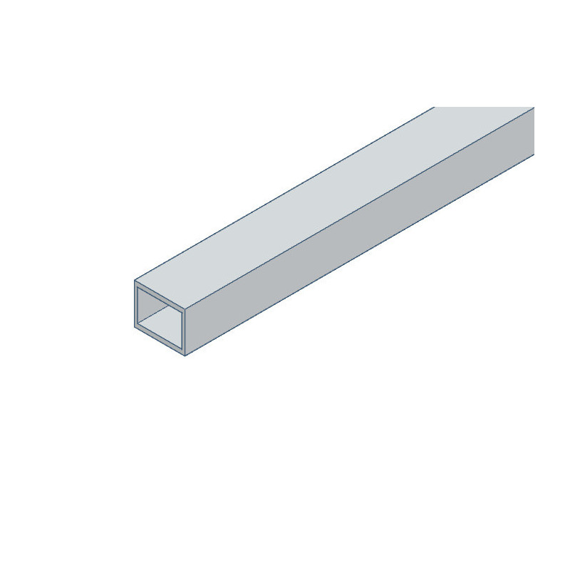 Tube rectangulaire en aluminium 50x40x2 mm - 2.5m