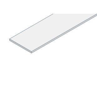 Plat aluminium 100x6 mm - 1.7m