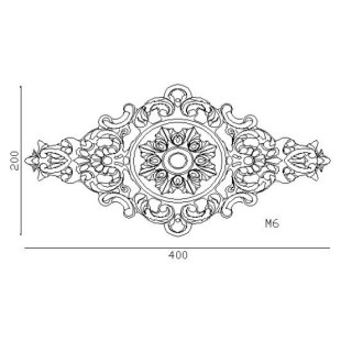 Rosace en aluminium
