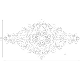 Rosace en aluminium