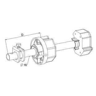 Embout tandem réglable pour octo 60 - Ref : L320(dessin)