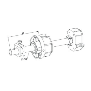 Embout tandem réglable pour octo 60 L221 (dessin)