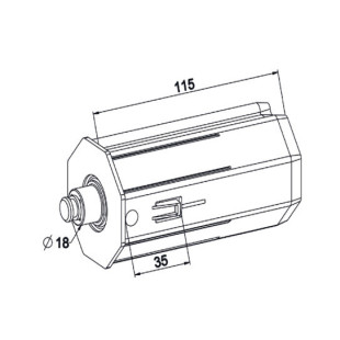 Embout escamotable pour octo de 60 (dessin)