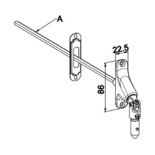 Double cardan étroit pour entonnoir - D592EB