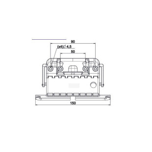 Verrou Clicksur 1 maillon lame de 8 mm avec attache fil pour tube ZF