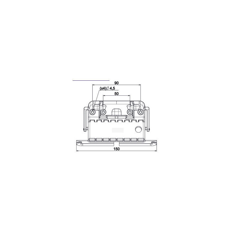 Verrou Clicksur 1 maillon lame de 8 mm avec attache fil pour tube ZF