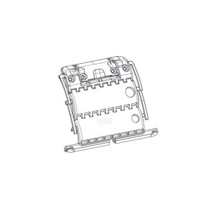 Verrou Clicksur 2 maillons lame de 8 mm avec attache fil pour tube ZF