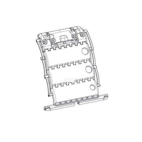 Verrou Clicksur 3 maillons lame de 8 mm avec attache fil pour tube ZF