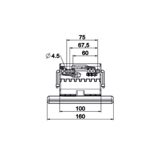 Verrou octoclick 1 maillon, lame de 8 ou 14 mm,  tube octogonal