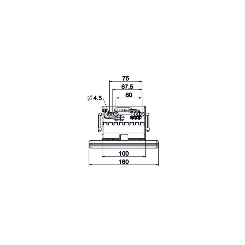 Verrou octoclick 1 maillon, lame de 8 ou 14 mm,  tube octogonal