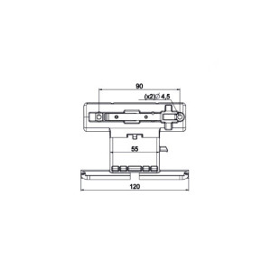 Verrou octoeasy lame 8 mm - 1 maillon tube octo 50/60