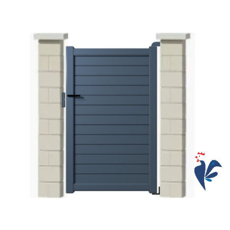 Portillon aluminium Adour gris 7016