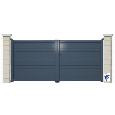 Portail battant aluminium  2 vantaux ADOUR