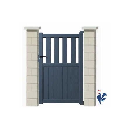 Portillon aluminium Adour gris 7016