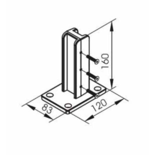 platine poteau cloture platine poteau cloture
