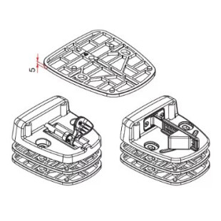 schéma cale de réglage pour sabot