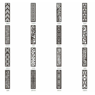 Tôle Décorative laser Aluminium, acier corten - Gamme Spéctral