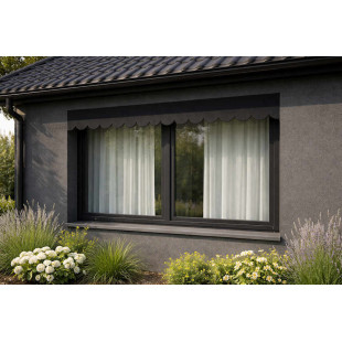 Lambrequin aluminium noir Milano