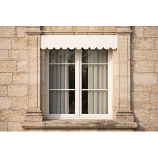 Lambrequin medicis blanc