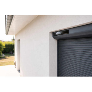 volet solaire porte gris 7016