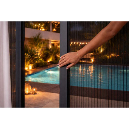 ouverture moustiquaire plissée