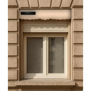 volet solaire nuance avec lambrequin