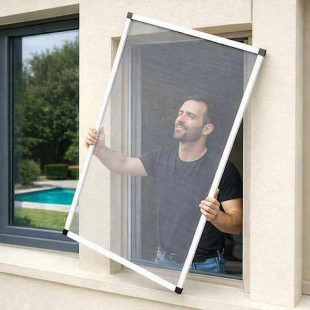 Pose moustiquaire cadre fixe