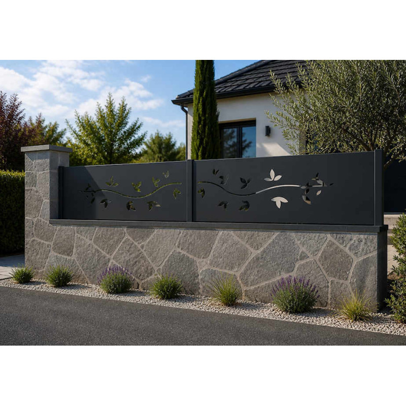 Clôture déco laser aluminium