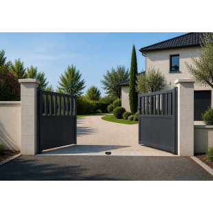 Portail battant aluminium