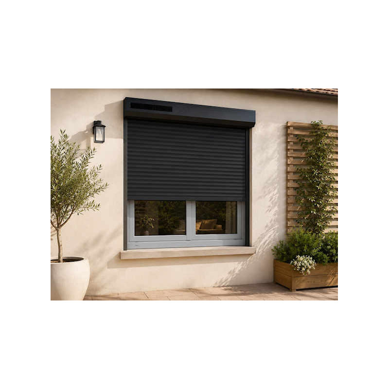 Volet roulant solaire noir