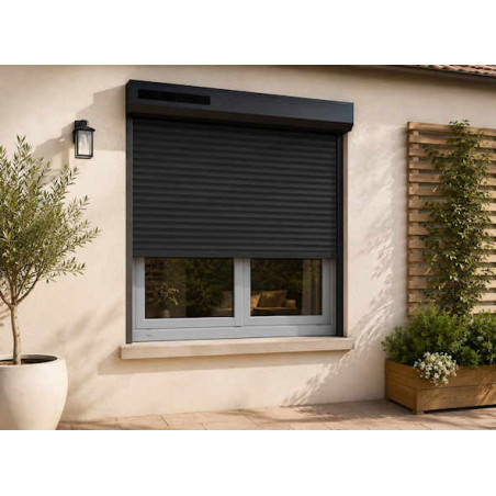 Volet roulant solaire noir