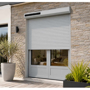 volet roulant solaire gris