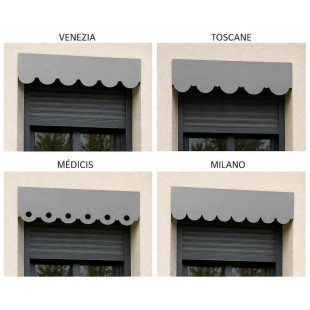 Lambrequin aluminium modèles élegance