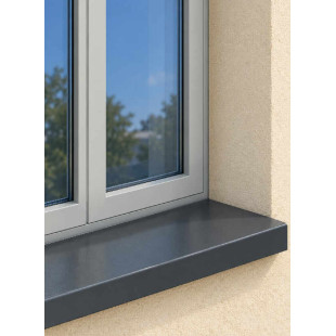 Appui de fenêtre simple en aluminium sur mesure