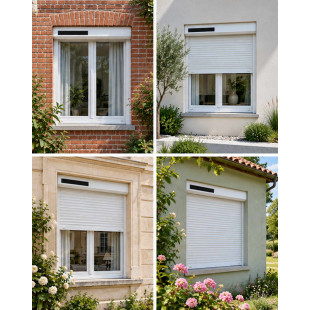 Mosaic volet solaire blanc