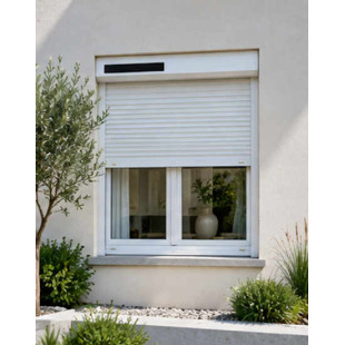 Volet solaire fenêtre blanc