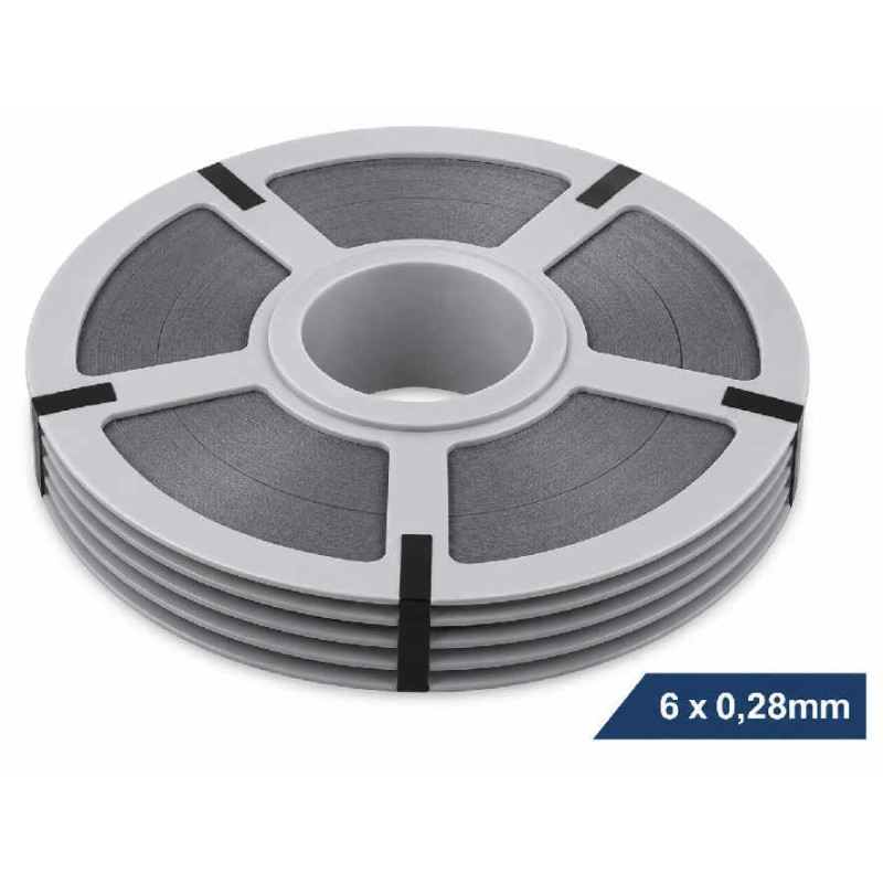 Rouleau texband 6 mm gris