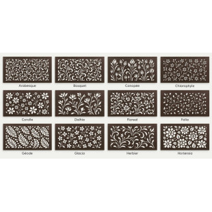 Panneau décoratif sur mesure en aluminium ou acier Corten