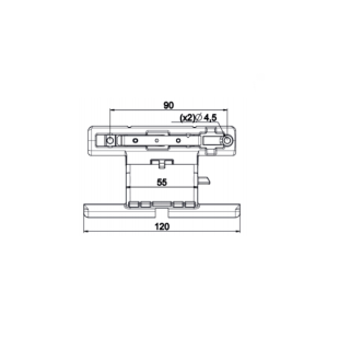 Verrou octoeasy lame 8 mm - 1 maillon tube octo 40 pour moustiquaire intégrée