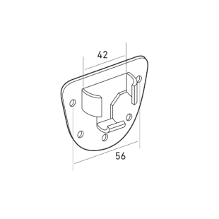 Support de Roulement ø 42 mm (dessin)