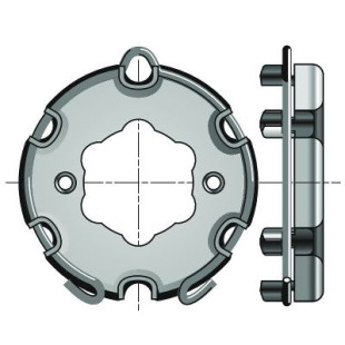 SUPPORT MOTEUR LT50 KOMMERLING ENTRAXE 42 MM