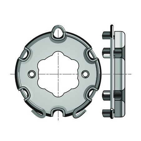 SUPPORT MOTEUR LT50 KOMMERLING ENTRAXE 42 MM